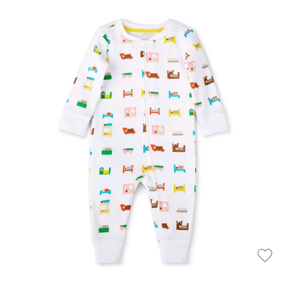 Baby Bed Print Long Sleeve Pajama - Christian Robinson